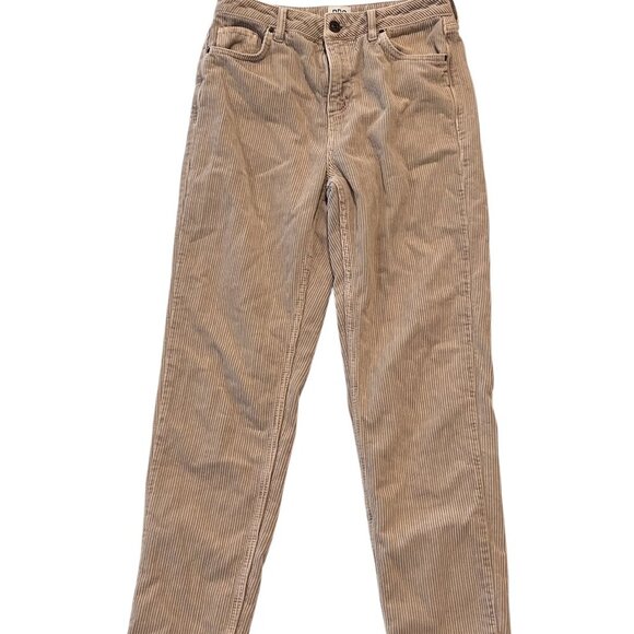 Urban Outfitters BDG Beige Corduroy High-Rise Mom Pants Women’s Size 28 - Picture 1 of 7